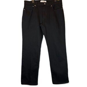 Men's Calvin Klein Black Denim Jeans Straight Leg Size 36x30